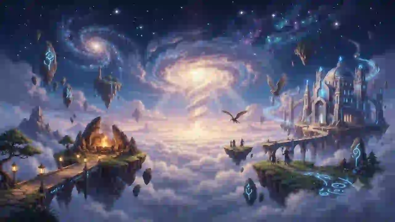 The Great Cloud: floating islands and sky-docks above an endless sea of cloud